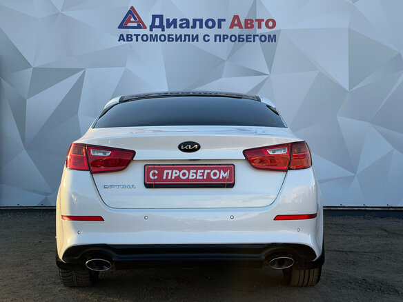 2015 Kia Optima III Рестайлинг, белый, 1210000 рублей - вид 5
