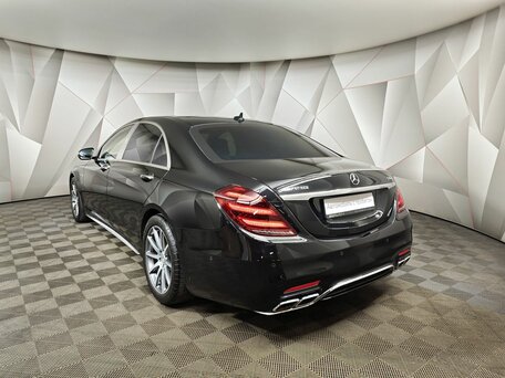 2017 Mercedes-Benz S-Класс AMG 63 AMG Long III (W222, C217) Рестайлинг, чёрный, 7048880 рублей, вид 4