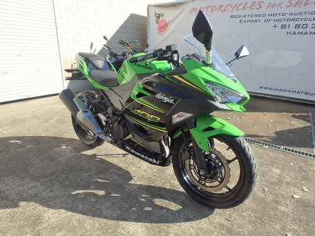 2020 Kawasaki Ninja 400, зелёный, 585000 рублей, вид 1