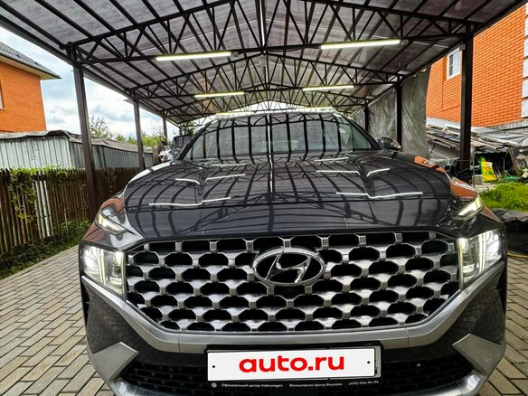 2021 Hyundai Santa Fe IV Рестайлинг, синий, 3905000 рублей - вид 10