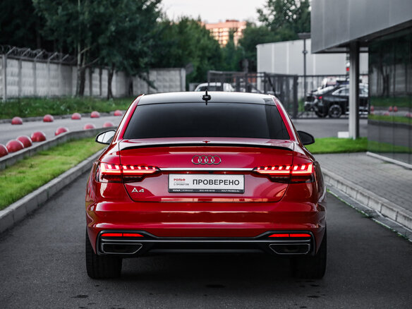 2020 Audi A4 35 TFSI V (B9) Рестайлинг, красный - вид 6