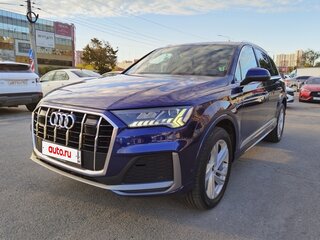 2021 Audi Q7 45 TDI II (4M) Рестайлинг, синий, 7250000 рублей, вид 2
