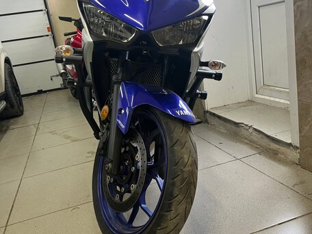 2015 Yamaha YZF-R3, синий, 450000 рублей, вид 4
