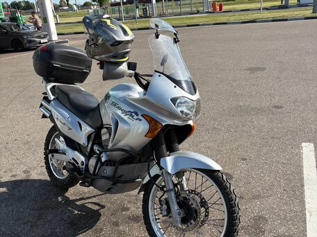 2001 Honda XL650V Transalp, серебристый, 250000 рублей, вид 1
