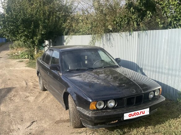 1990 BMW 5 серии 520i III (E34), чёрный