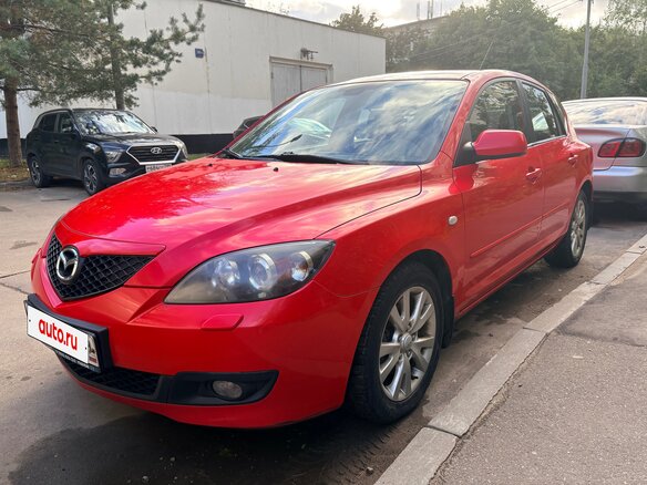 2007 Mazda 3 I (BK) Рестайлинг, красный, 600000 рублей - вид 3