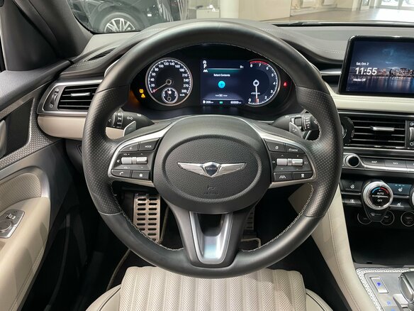 2021 Genesis G70 I Рестайлинг, серый, 3430000 рублей - вид 15