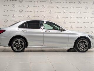 2018 Mercedes-Benz C-Класс 200 IV (W205) Рестайлинг, серебристый, 3400000 рублей, вид 3