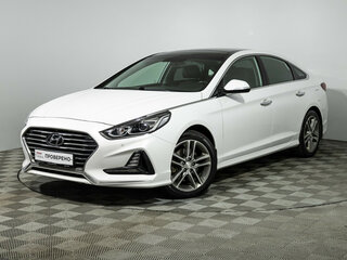 2017 Hyundai Sonata VII (LF) Рестайлинг, белый, 1749000 рублей, вид 1