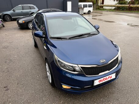 2016 Kia Rio III Рестайлинг, синий, 890000 рублей, вид 2