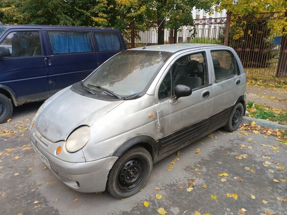 2004 Daewoo Matiz I Рестайлинг, серебристый - вид 1