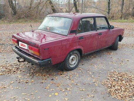 2004 Lada (ВАЗ) 2107, пурпурный, 90000 рублей, вид 4
