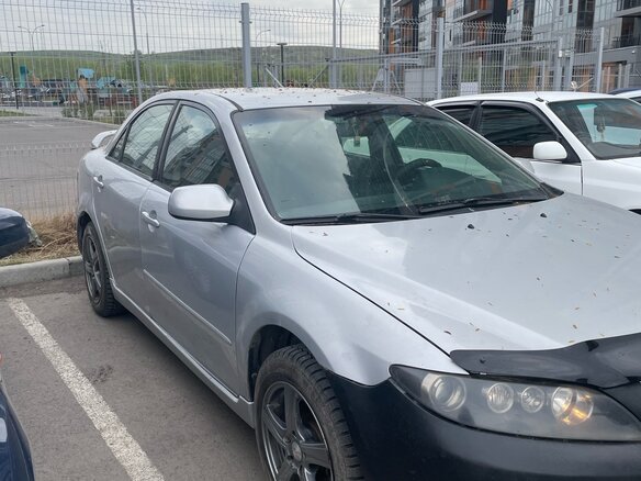 2005 Mazda 6 I (GG) Рестайлинг, серебристый, 335000 рублей - вид 1