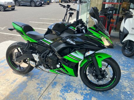 2017 Kawasaki Ninja 650, зелёный, 695000 рублей, вид 2