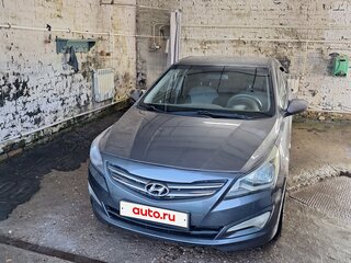 2014 Hyundai Solaris I Рестайлинг, серый, 528000 рублей, вид 2