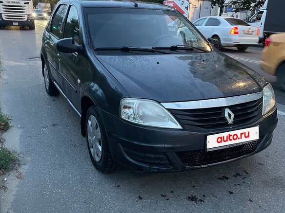 2010 Renault Logan I Рестайлинг, серый - вид 1