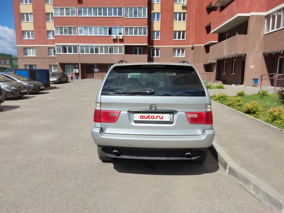 2005 BMW X5 3.0i I (E53) Рестайлинг, серебристый - вид 2