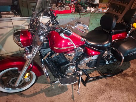 2009 Yamaha XVS1300, красный, 630000 рублей, вид 1