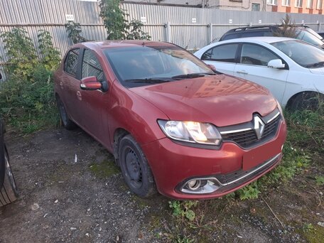2014 Renault Logan I Рестайлинг, красный, 436000 рублей, вид 1