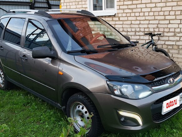 2015 Lada (ВАЗ) Kalina II, коричневый, 380000 рублей - вид 1