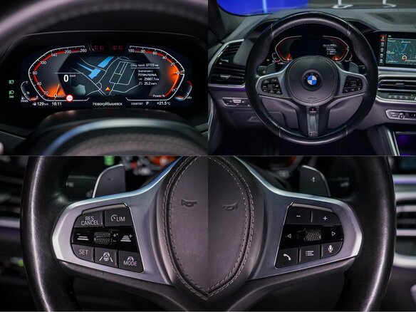 2021 BMW X6 30d III (G06), синий - вид 22