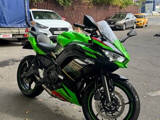 2020 Kawasaki Ninja 650, зелёный, 720000 рублей, вид 2