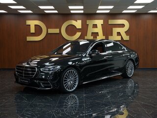 2022 Mercedes-Benz S-Класс 500 Long 4MATIC VII (W223), чёрный, 10481660 рублей, вид 1