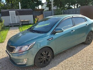 2011 Kia Rio III, зелёный, 580000 рублей, вид 5
