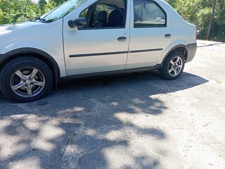 2008 Renault Logan I, серебристый, 190000 рублей, вид 3
