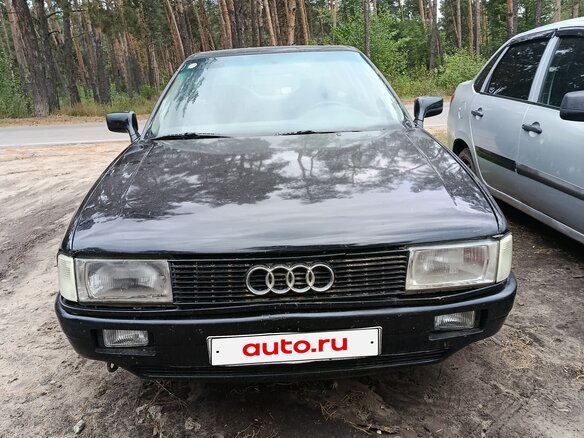 1990 Audi 80 IV (B3), чёрный