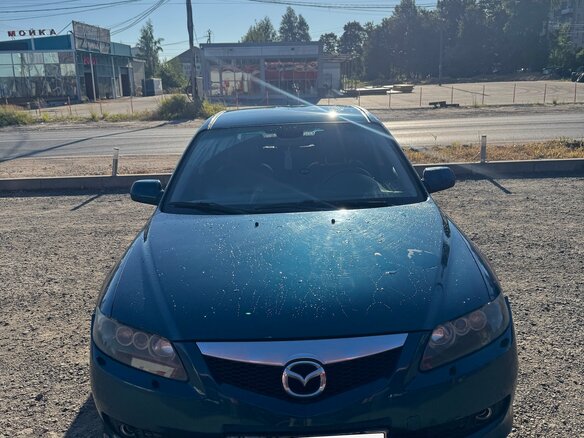 2007 Mazda 6 I (GG) Рестайлинг, синий, 445000 рублей - вид 2