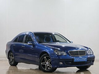 2005 Mercedes-Benz C-Класс 180 II (W203) Рестайлинг, синий, 699000 рублей, вид 1