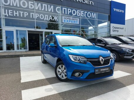 2018 Renault Sandero II Рестайлинг, синий, 1170000 рублей, вид 1