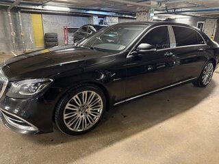 2019 Mercedes-Benz Maybach S-Класс 450 I (X222) Рестайлинг, чёрный, 5300000 рублей, вид 2