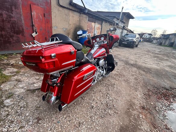 2008 Harley-Davidson Electra Glide, красный, 1200000 рублей - вид 7