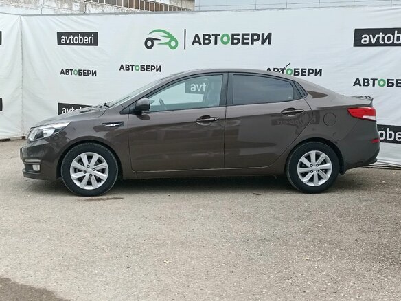 2016 Kia Rio III Рестайлинг, коричневый - вид 7