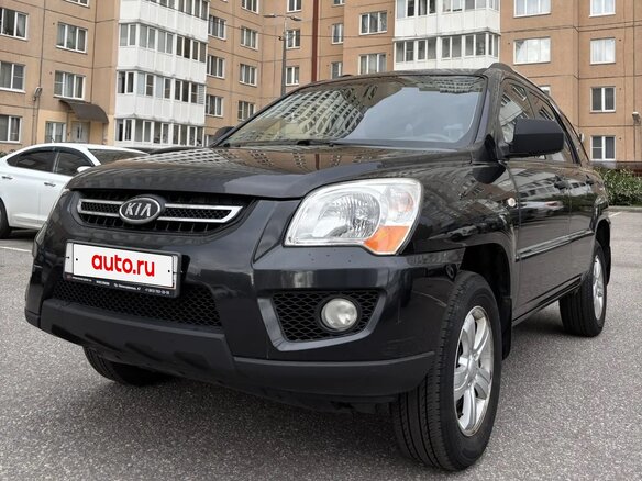 2010 Kia Sportage II Рестайлинг, чёрный, 860000 рублей