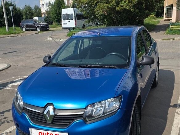 2014 Renault Logan II, голубой, 720000 рублей