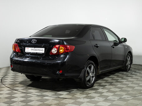 2008 Toyota Corolla X (E140, E150), чёрный, 619585 рублей, вид 5