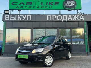 2014 Lada (ВАЗ) Granta I, чёрный, 399000 рублей, вид 2