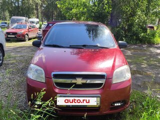 2011 Chevrolet Aveo I Рестайлинг, красный, 350000 рублей, вид 1