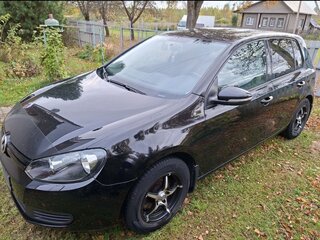 2011 Volkswagen Golf VI, чёрный, 630000 рублей, вид 3