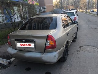 2004 Hyundai Accent ТагАЗ II, бежевый, 199000 рублей, вид 4