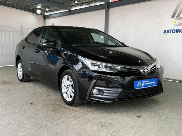 2018 Toyota Corolla XI (E160, E170, E180) Рестайлинг 1, чёрный - вид 6