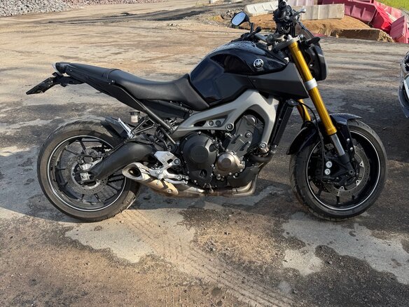 2014 Yamaha MT-09 (FZ-09), фиолетовый - вид 1