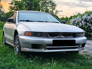 2001 Mitsubishi Galant VIII Рестайлинг, серебристый, 130000 рублей, вид 2