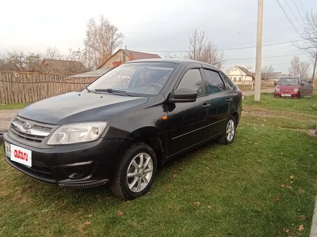 2015 Lada (ВАЗ) Granta I, чёрный, 360000 рублей, вид 1
