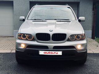 2004 BMW X5 3.0i I (E53) Рестайлинг, серебристый, 1100000 рублей, вид 2