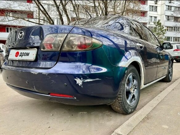 2007 Mazda 6 I (GG) Рестайлинг, синий, 199999 рублей - вид 4