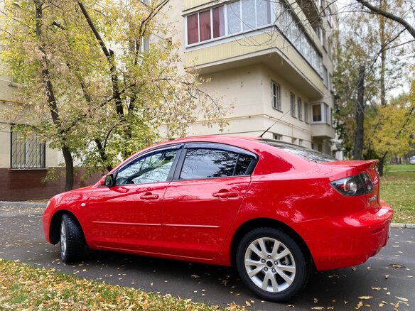 2007 Mazda 3 I (BK) Рестайлинг, красный - вид 1